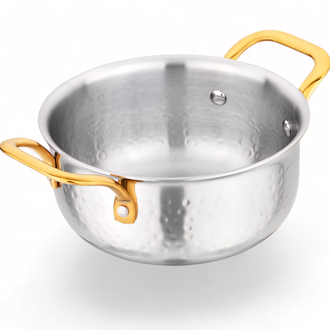 Hammered Round Bottom Kadhai